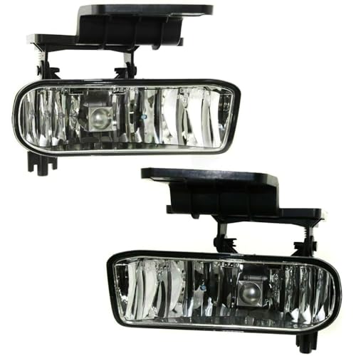ZR Set of 2 Fog Lights Assembly for Tahoe 2000-2006 for Silverado 1500HD/2500HD/3500 2001-2002 for Silverado 2500 1999-2002 for Suburban 1500/2500 2000-2006 for Suburban 2500 2000-2006