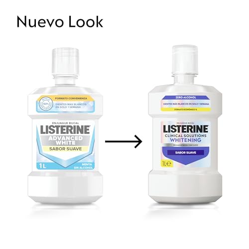 Miniatura 2 de Listerine Clinical Solutions Whitening Enjuague Bucal Sin Alcohol Pack 2x1l