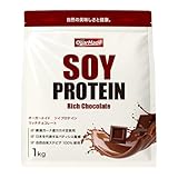 OgarMade ソイプロテイン 人工甘味料不使用 国内製造 大豆 植物性プロテイン (リッチチョコレート, 1kg)