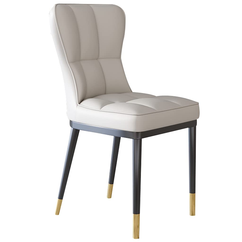 Chaise de salle manger pieds métal robuste et simili cuir haute qualité
