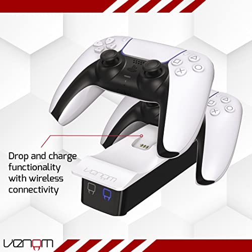 Venom PS5 Controller Doppelladestation – Weiß (PS5) - Image 4