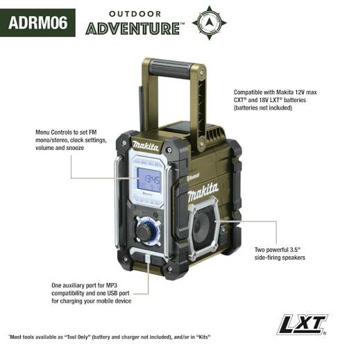 Image of Makita ADRM06 Outdoor Adventure 18V LXT Bluetooth Radio, Tool Only