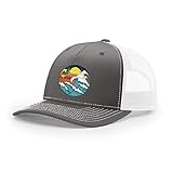 Nikolor Art Adjustable Snapback 5-Panel Trucker Style Hat | Unisex | One Size Fits Most Ocean Waves...