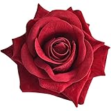 薔薇のフラワーコサージュ ヘアコサージュ 収納ケース付(ダークレッド)