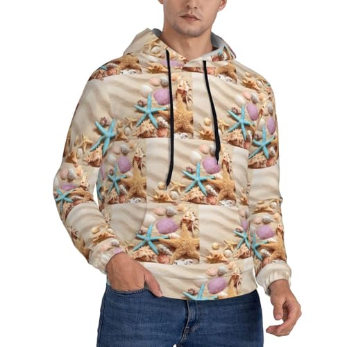 Adult hoodie fashion imprimé seashells de haute qualité pour adulte