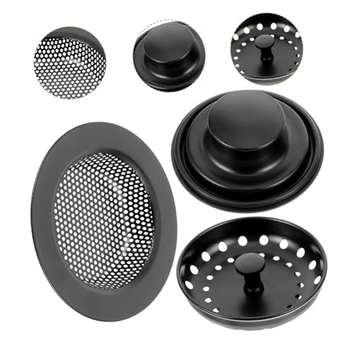 Colador para fregadero de cocina Holibanna negro miniatura 4