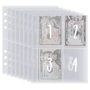 Qoaimu A5 100 Umschläge Banknotenaufbewahrung