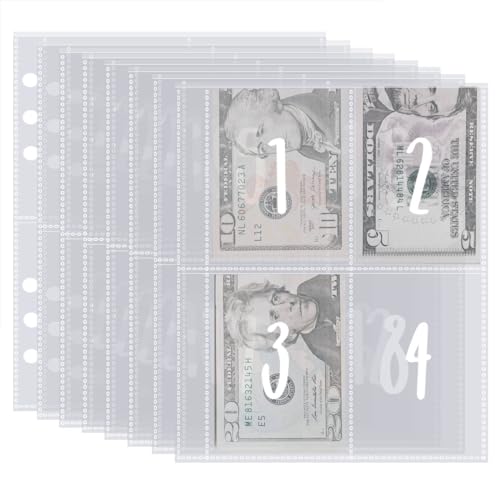 Qoaimu A5 100 Umschläge Banknotenaufbewahrung