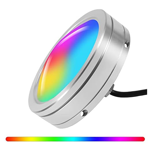 HUSUKU RS3 4.5INCH RGB Underwater Drain Plug Light for Boat Pool, 24LED 6000LM 80W, Upgraded IP68 Waterproof, 316L Stainless 1/2" NPT Marine Color Change LED Plug Lights for Fishing Boat Yacht Light