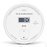 Interconnected Smoke Detector Carbon Monoxide Detector, 10-Year Battery(Built-in), Smoke & CO Alarm for Whole Home Coverage