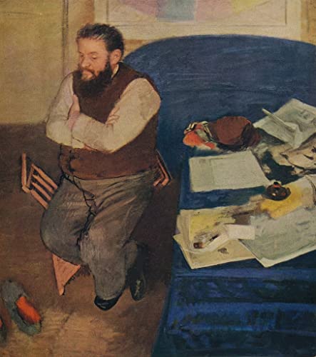 Tableau Diego Martelli par Edgar Degas 60x90cm poster impression d'art