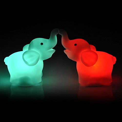 Elephant Shape Color Changing LED Night Light Lamp Wedding Party Decor