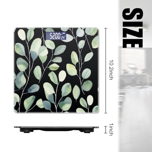 Báscula digital de baño 400 lbs con pantalla retroiluminada miniatura 2