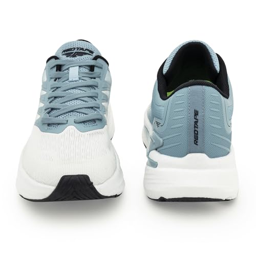 Image of Red Tape Men's Sneakers White Green Printing Round Toe Lace-Up
