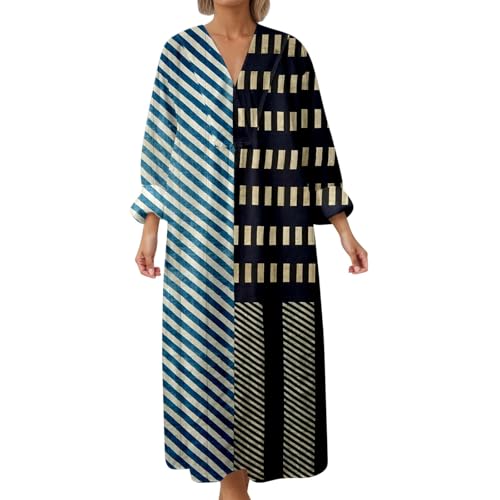 Robe longue décontractée anti-froissement manches longues pour un style fluide