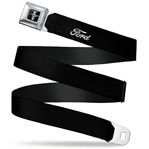 Image of Buckle-Down Seatbelt Belt Mustang Black XL