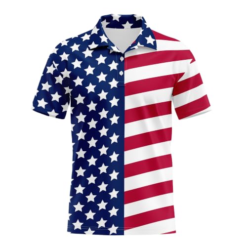Camisetas polo para hombre de golf, divertidas, con tecnología anti-transpiración y secado rápido, manga corta miniatura 1