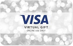 Visa Virtual $25 eGift Card (plus $3.95 Purchase Fee) - For Online Use Only