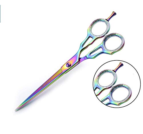 Haryali London Ciseaux de coiffure professionnels avec vis fixes Multicolore
