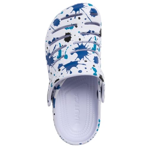Image of Nautica Kids Clog Sandals - Slip-On Lightweight Water Shoes with Adjustable Heel Strap - Comfortable EVA Slip-Resistant Clogs for Boys & Girls - Toddler & Youth Sizes