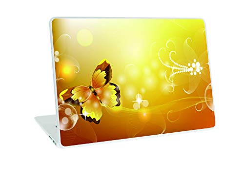 Image of Galaxsia Butterfly D23 Vinyl Laptop Skin /Sticker /Cover /Decal Compatible for Any 14 Inches Laptop (Hp /Dell /Sony /Acer /Lenovo /Asus. Etc) Or Notebook.