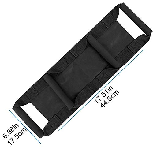 Nicoone Motorrad Beifahrergriffe Universal,Verstellbarer Motorrad Haltegriffe Motorräder Taille Sicherheit Gürtel,Hinten Passagier Sicherheit Gürtel System Grip Griff