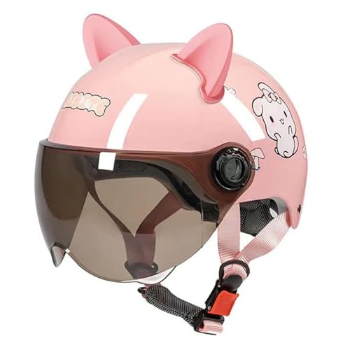 DOT Approved Light Breathable Kids Motorcycle Helmet, Retro Boys Girls