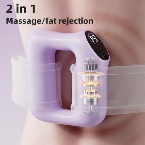 Masajeador Eléctrico Multifuncional de Baja Intensidad de Ruido para Todo el Cuerpo, con 5 Niveles de Intensidad, 3 Modos de Frecuencia y Cinturón Calentador, Diseño Ergonómico para Relajación miniatura 7