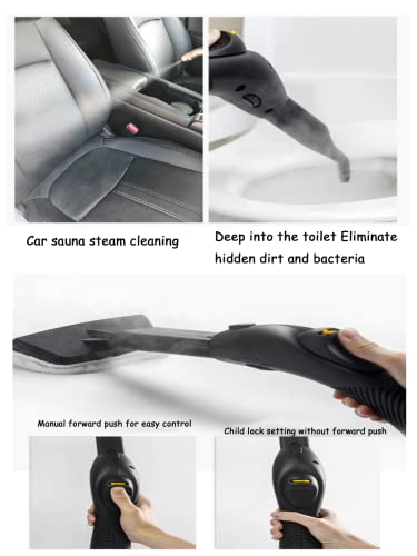 High Pressure Steam Cleaner, High Temperature Handheld Multifunctional Portable Cleaning Machine, For Household Air Conditioner Lampblack Machine Car Detailing Kitchen Bathroom,Red #TOP4