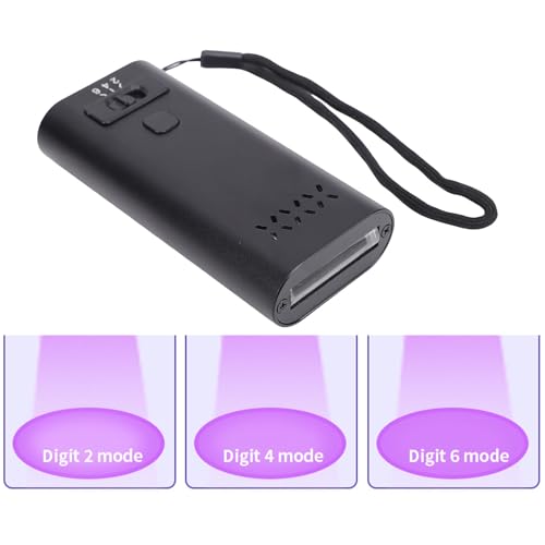Lampe d'extension de cheveux noire Luocute portable et rechargeable - 6