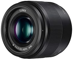 PANASONIC LUMIX G Lens, 25MM, F1.7 ASPH, MIRRORLESS Micro Four Thirds, H-H025K (Renewed)