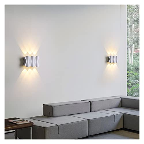 Applique murale d'extérieur étanche à 3 têtes LED – Luminaire de cour blanc chaud pour couloirs, escaliers, patios et portes extérieures – Solution d'éclairage de 16 cm