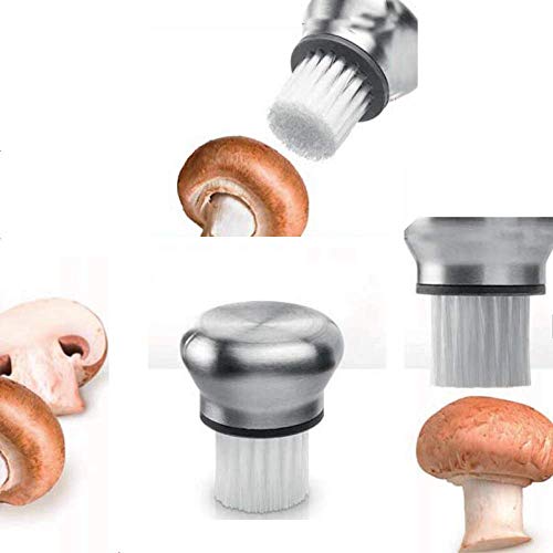 Preisvergleich Produktbild Guilty Gadgets Pilzbürstenreiniger mit Edelstahlgriff