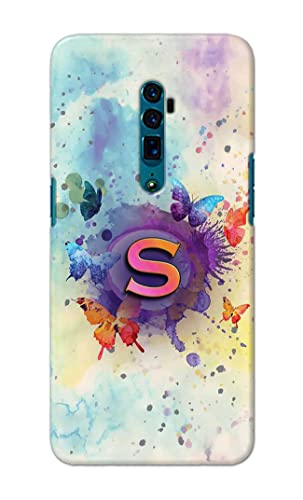 Image of PRINTFIDAA� Printed Hard Back Cover Case for Oppo Reno 10x Zoom Back Cover (Alphabet S) -2808