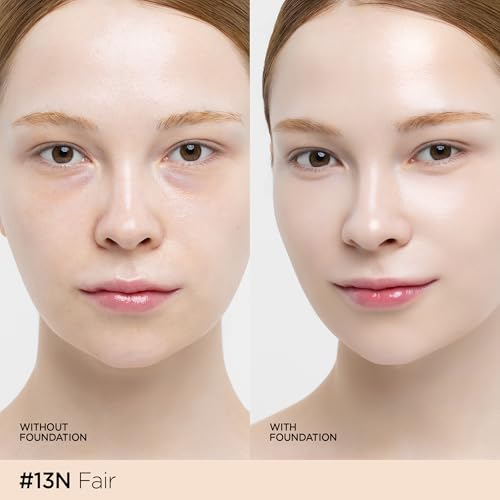 Image of JUNG SAEM MOOL Essential Skin Nuder Cushion | Natural Finish, Buildable Coverage Cushion Foundation by Korean Makeup Artist (Refill Not Included, 0.49 Fl Oz, SPF 50), 13 Fair
