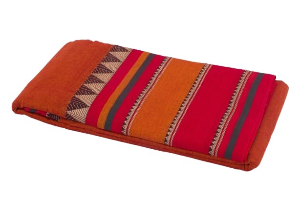 Narayanpet Cotton sarees – Brick Orange - 100% Cotton Sarees-picture-11