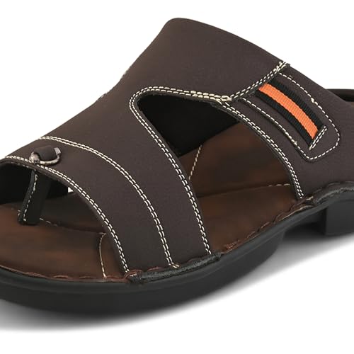 Image of Centrino Sandal for Men | Grip Insole for Stability | slippers /sliders for men |mens sandals casual | sandals for men | Modern Look with Straps | Comfortable Footwear (9266)