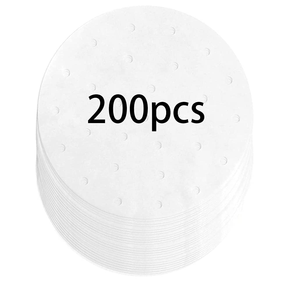 100 Stk Dapfgarer Papier, Perforiert Backpapier Antihaft, Rund Pergaent Papier Für Air
