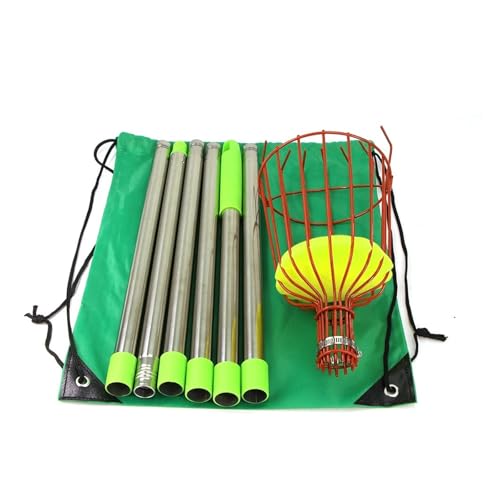 Recolector de frutas telescópico acero inoxidable for granja jardín, apto for recolección a gran altitud(D-4m(13FT))
