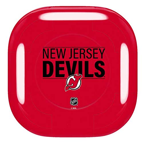 Skinit Decal Audio Skin Compatible with Samsung Galaxy Buds Pro - Officially Licensed NHL New Jersey Devils Lineup Design