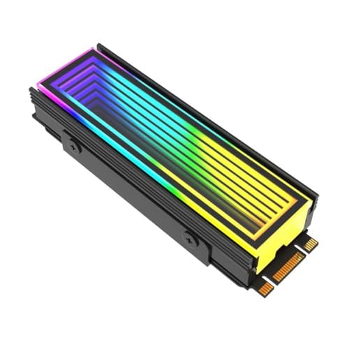 Ya en mundofriki.es: Gokelomg 5V ARGB Sync Computadora 2280 SSD M2 Radiador PC RGB M.2 Nvme Refrigeración Disipador Unidad de Estado Sólido Refrigeración Radiador A