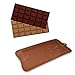 homEdge Break-Apart Chocolate Molds, Set of 4 Packs Food Grade Non-Stick Silicone Protein and Energy Bar Molds