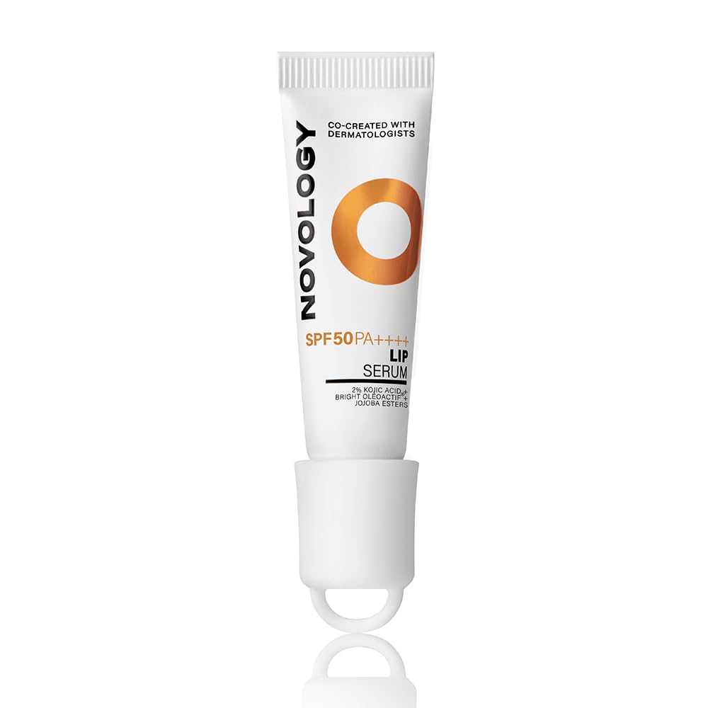 Novology SPF 50 PA++++ Lip Serum for Dark and Chapped Lips, 10g, with Kojic Acid and Jojoba Esters, Co-created with Dermatologists, No Fragrance, No parabens-image-24