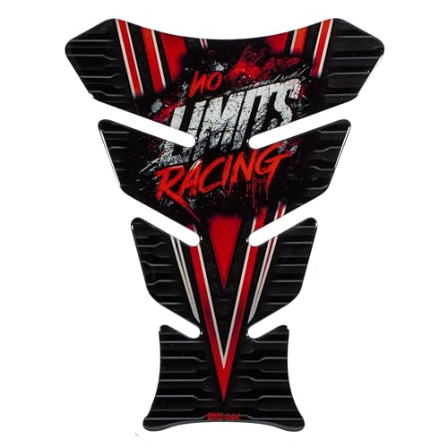 Autocollant de réservoir universel moto rouge protection tankpad 3D