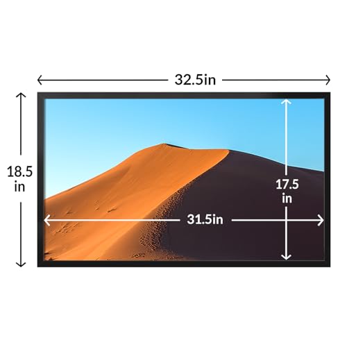 Image of LaVie Home 18x32 Picture Frame for Wall Display, 18x32 Black Picture Frame with HD Plexiglas, 18 x 32 Poster Frame 1 Pack, Display Frame for Vertical or Horizontal, Classic Collection