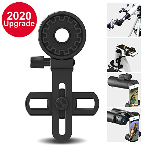 Adattatore Universale Smartphone Cellulare per Telescopio, Cannocchiale, Binocoli, Microscopi,Monocoli,Telescopi Spotting Scope- Adatto per oculare diametro 26 mm-43,5 mm