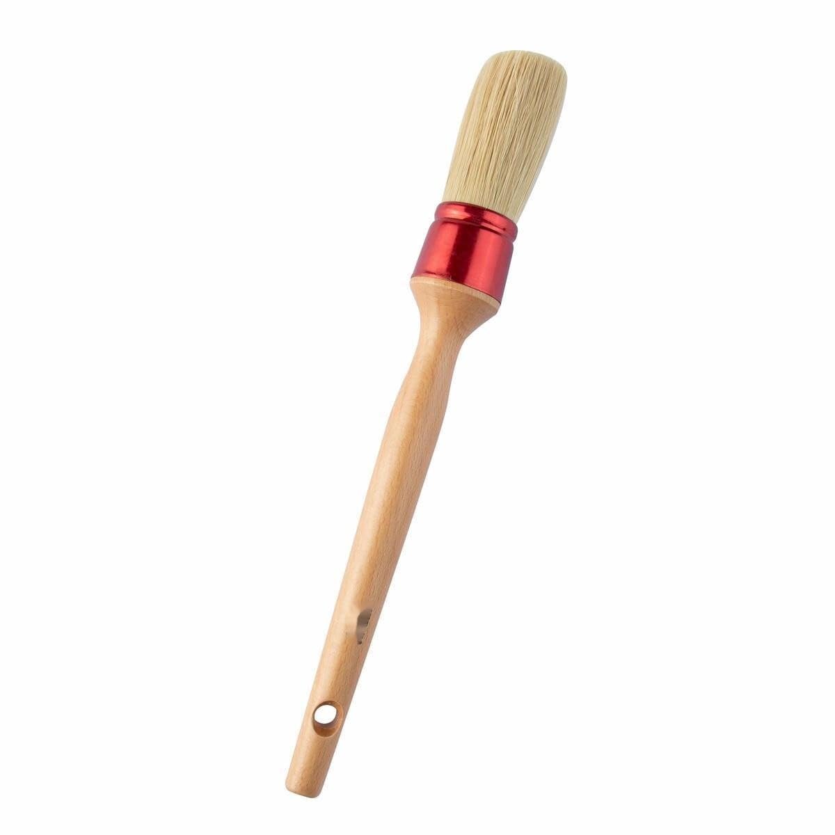 Pinceau pressé 36mm manche en bois vernis fluide sans coulure