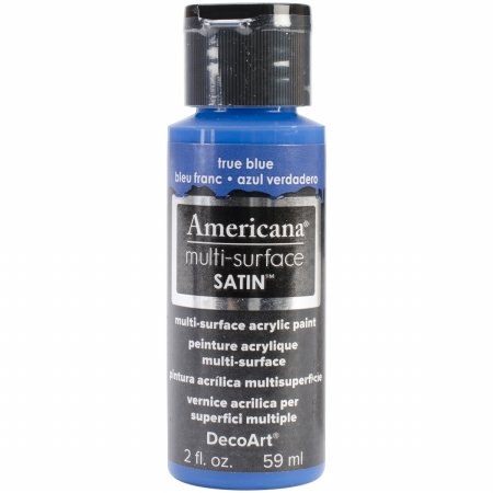Deco Art DA5-30-28 Americana Multi-Surface Satin Acrylic Paint 2oz-True Blue