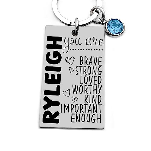 Custom Name Key Chain for Teenagers, New Driver, Sweet 16, Motivational, Inspirational Reminder