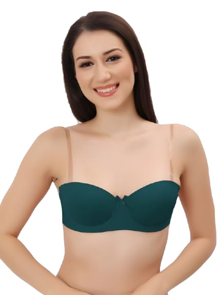 atox Women Strapless Push-Up Padded Bra with Transparent Straps, Seamless Backless Multiway Bra, Invisible Support Lingerie for Party & Wedding-picture-20